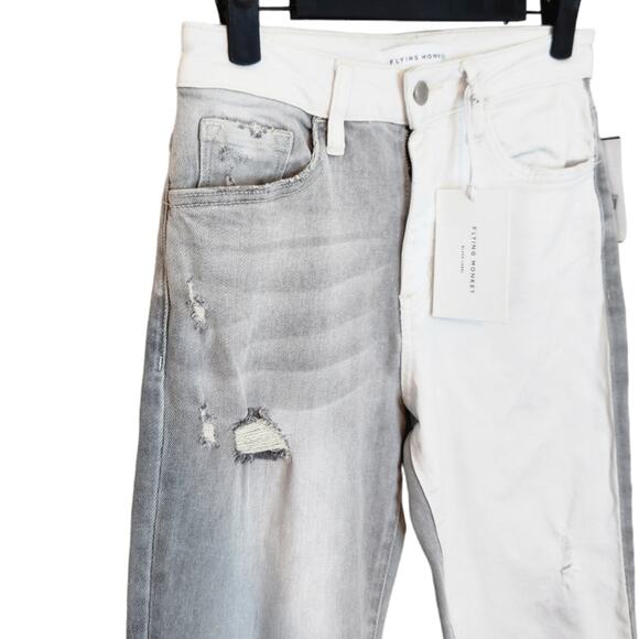 NWt Flying Monkey Invincible - Super High Rise Stretch Boyfriend Jeans 25 - Picture 11 of 14